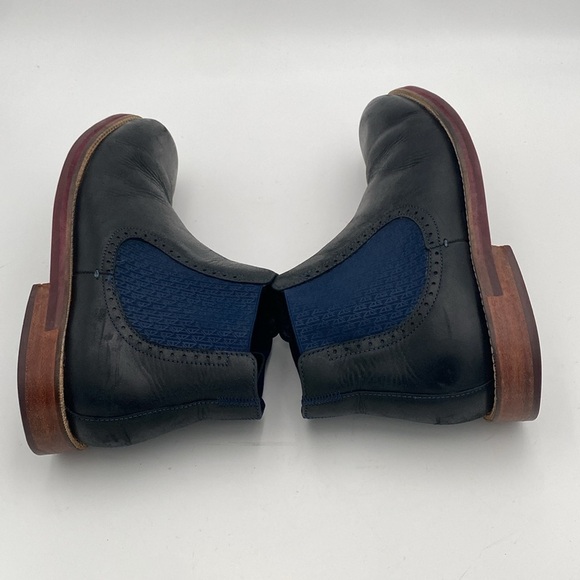 Ted Baker London Kaidon Chelsea Boots Men\'s 10 Black  blue Leather Casual office main image 8
